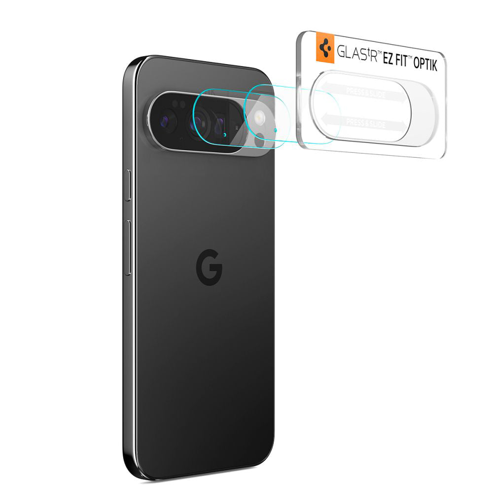 Spigen GlastR Optik Rear Camera Protective Film for Google Pixel 10 Pro, Tempered Glass, Set of 2 Pieces, Transparent AGL09662