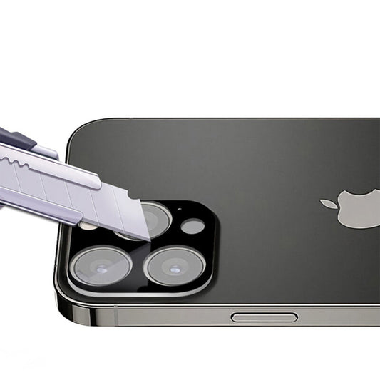 Προστατευτική μεμβράνη πίσω κάμερας Techsuit για Apple iPhone 13 Pro Max / 13 Pro, ασφαλισμένο γυαλί, μαύρο