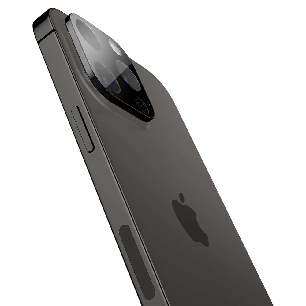 Techsuit Rear Camera Protective Film for Apple iPhone 14 Pro Max / 14 Pro, Tempered Glass, Black