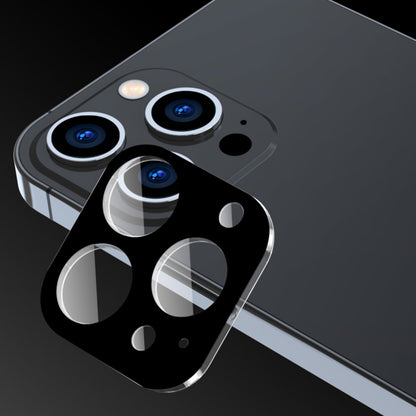 Techsuit Rear Camera Protective Film for Apple iPhone 15 Pro Max / 15 Pro, Tempered Glass, Black