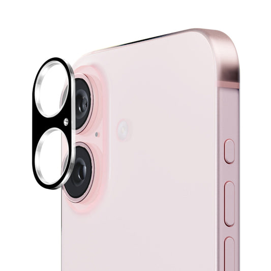 Προστατευτική μεμβράνη πίσω κάμερας Techsuit για Apple iPhone 16 Plus / 16, Ενισχυμένο γυαλί, Μαύρο
