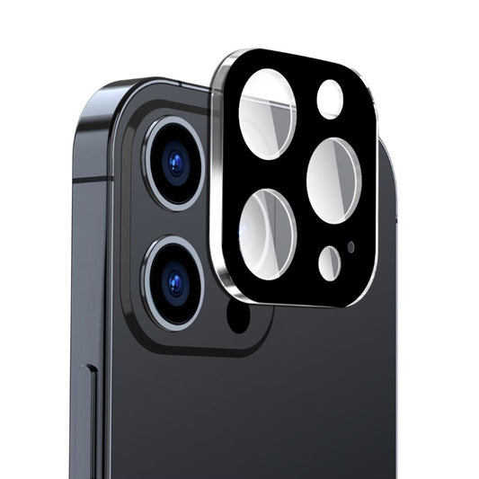 Προστατευτική μεμβράνη πίσω κάμερας Techsuit για Apple iPhone 16 Pro Max / 16 Pro, ασφαλισμένο γυαλί, μαύρο