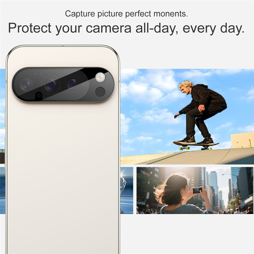 Προστατευτική Μεμβράνη Κάμερας Πίσω Techsuit για Google Pixel 10a, Ενισχυμένο Γυαλί, Μαύρη