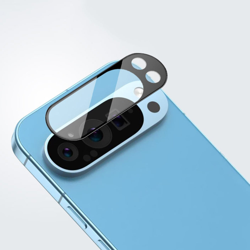 Techsuit Rear Camera Protective Film for Google Pixel 9 Pro XL, Tempered Glass, Black