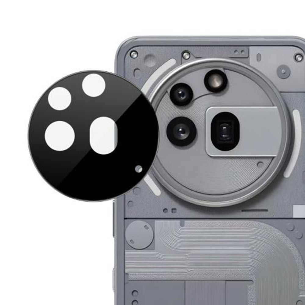 Προστατευτική μεμβράνη πίσω κάμερας Techsuit για Nothing Phone (3a) Pro, Ενισχυμένο γυαλί, Μαύρο