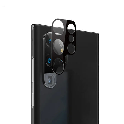 Techsuit Rear Camera Protective Film for Samsung Galaxy S23 Ultra S918, Tempered Glass, Black