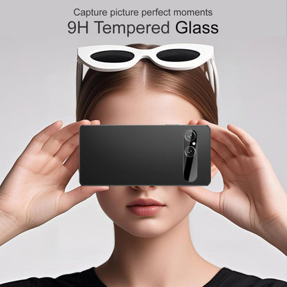 Προστατευτική μεμβράνη πίσω κάμερας Techsuit για Sony Xperia 10 VII, ασφαλισμένο γυαλί, μαύρο