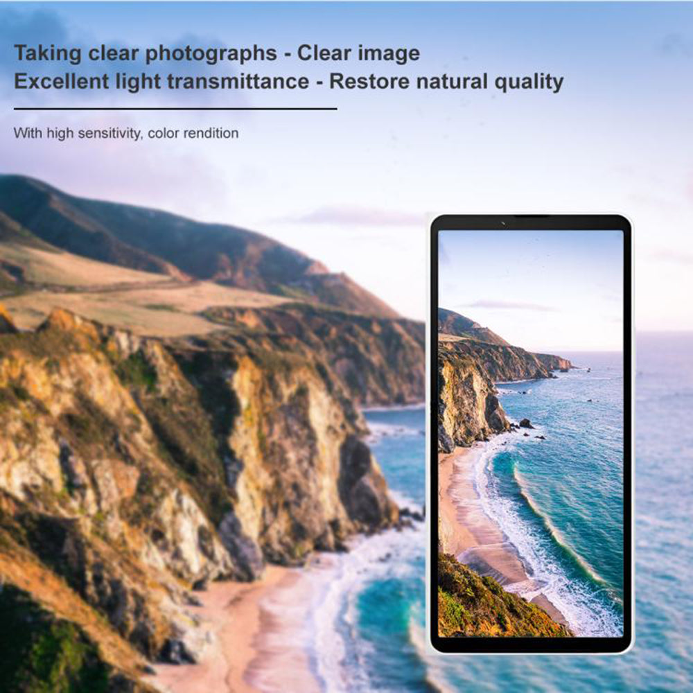 Προστατευτική μεμβράνη πίσω κάμερας Techsuit για Sony Xperia 10 VII, ασφαλισμένο γυαλί, μαύρο