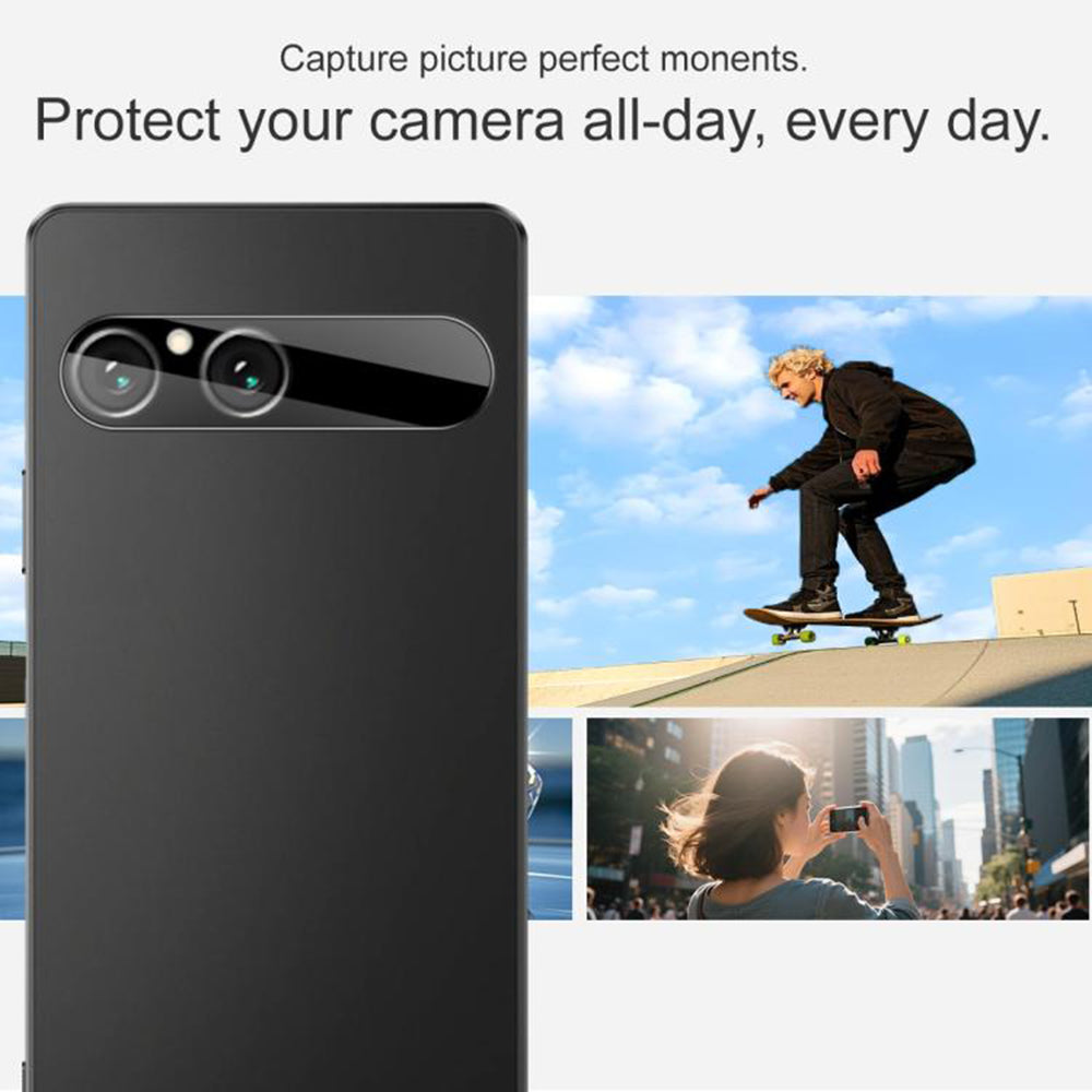 Προστατευτική μεμβράνη πίσω κάμερας Techsuit για Sony Xperia 10 VII, ασφαλισμένο γυαλί, μαύρο