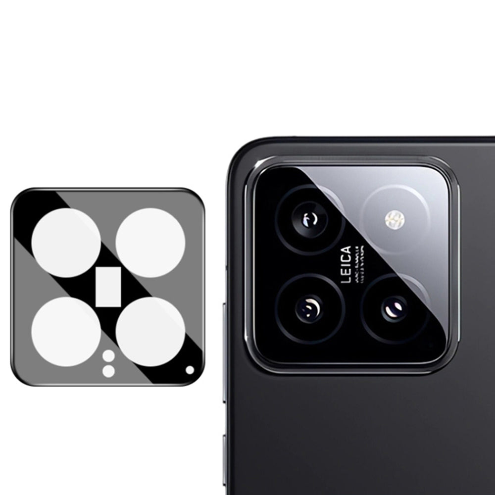 Προστατευτική μεμβράνη πίσω κάμερας Techsuit για Xiaomi 14, ασφαλισμένο γυαλί, μαύρο