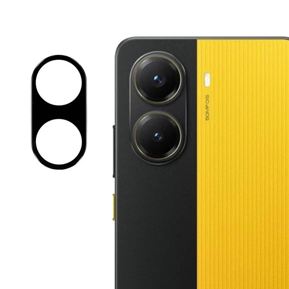 Προστατευτική μεμβράνη πίσω κάμερας Techsuit για Xiaomi Poco X7 Pro, ασφαλισμένο γυαλί, μαύρο