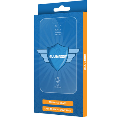 Προστατευτική Μεμβράνη Οθόνης Blue Shield για Samsung Galaxy A35 5G A356, Ενισχυμένο Γυαλί, Πλήρης Κόλληση, Συμβατό με Θήκες, Μαύρη