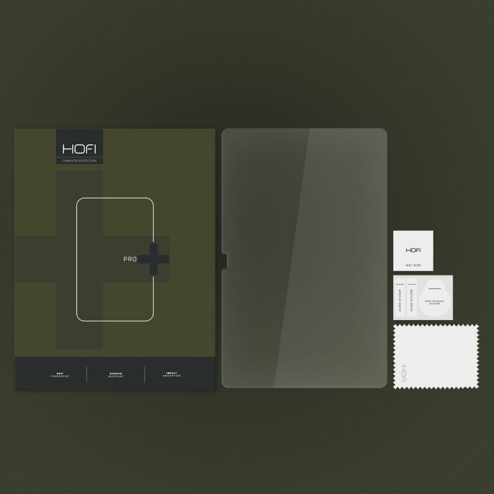 Προστατευτική μεμβράνη οθόνης HOFI Glass PRO+ για Samsung Galaxy Tab S10+ / Tab S9+ / Tab S8+ / Tab S7 FE / Tab S7+, Ασφαλισμένο γυαλί, Πλήρης κόλλα