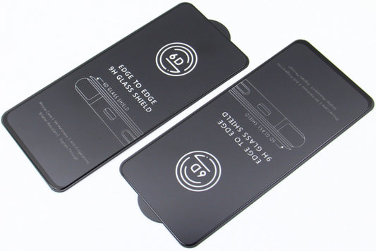 Προστατευτική μεμβράνη οθόνης OEM για Apple iPhone 17e / 16e / 14 / 13 Pro, Ασφαλισμένο γυαλί, Πλήρης κόλλα, Σετ 10 τεμαχίων, 6D, Μαύρο