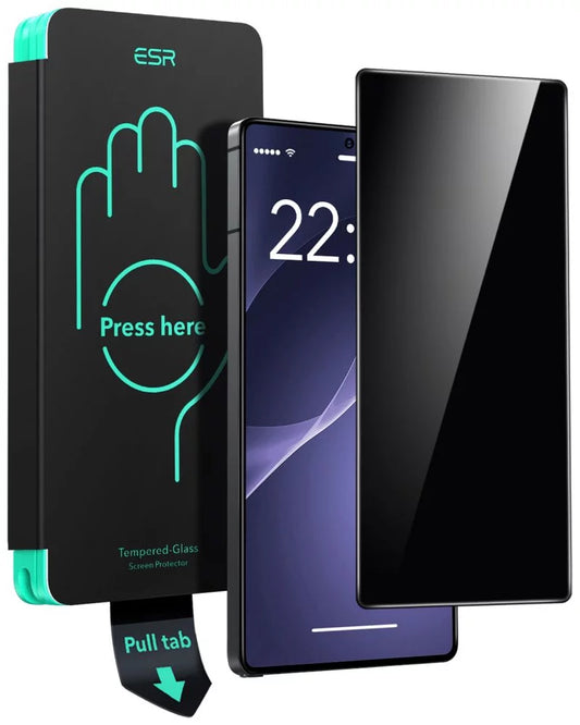 Προστατευτικό Φιλμ Οθόνης Privacy ESR για Samsung Galaxy S25 Ultra S938, Ενισχυμένο Γυαλί, Πλήρης Κόλληση