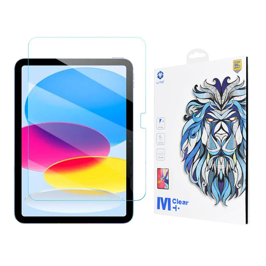 Προστατευτική μεμβράνη οθόνης Clear Lito Classic για Apple iPad (2025) / (2022), Ασφαλισμένο γυαλί, Full Glue, 2.5D