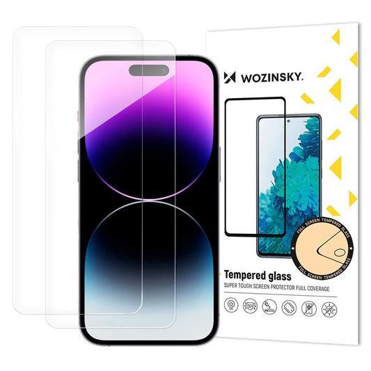 WZK Screen Protector for Apple iPhone 17 Air, Tempered Glass, Full Glue, Set of 2 Pieces