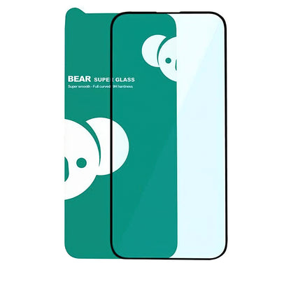 Προστατευτική μεμβράνη οθόνης Bear Super Hard για Apple iPhone 17 Air, Ασφαλισμένο γυαλί, Πλήρης κόλλα, 3D, Μαύρο