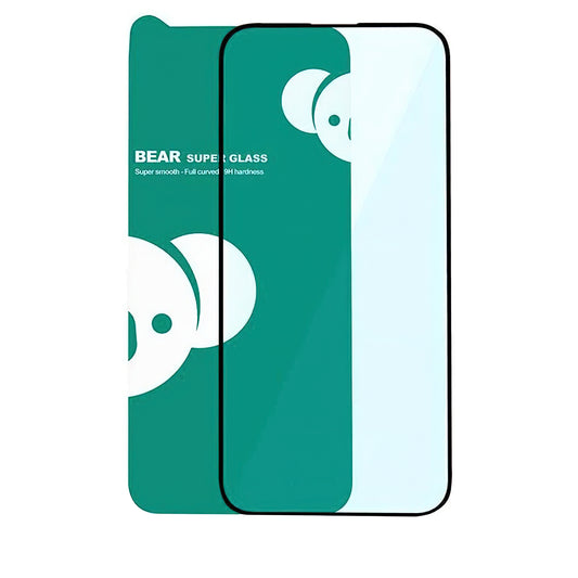 Bear Super Hard Screen Protector for Apple iPhone 18 Pro Max / 17 Pro Max / 16 Pro Max, Tempered Glass, Full Glue, 3D, Black