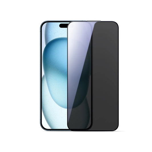 Προστατευτική Μεμβράνη Οθόνης Privacy Joyroom JR-MLG0280 για Apple iPhone 16 / 15, Ενισχυμένο Γυαλί, Πλήρης Κόλληση, 2.5D