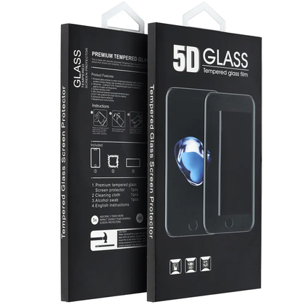 OEM Screen Protector Film for Xiaomi Redmi Note 15 Pro 4G / Note 15 Pro 5G, Tempered Glass, Full Glue, 5D, Black