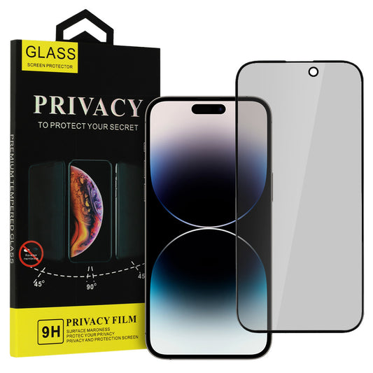Προστατευτική μεμβράνη οθόνης Privacy OEM για Apple iPhone 17, Ασφαλισμένο γυαλί, Πλήρης κόλλα