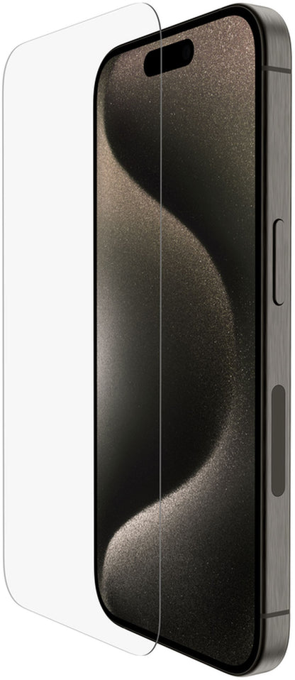 Προστατευτική μεμβράνη οθόνης Belkin ScreenForce TemperedGlass για Apple iPhone 15 Pro, Ασφαλισμένο γυαλί, Full Glue OVA137zz
