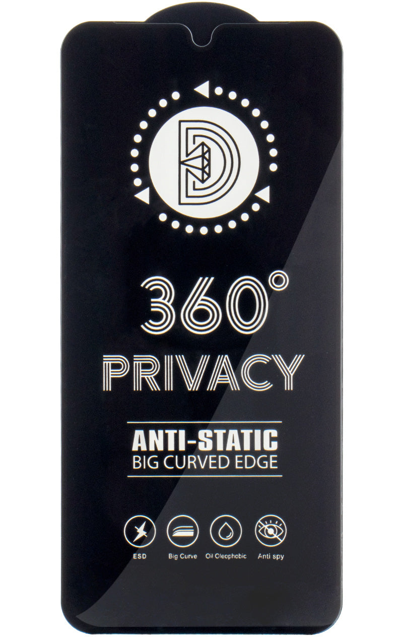 OEM 360 Privacy Screen Protector for Samsung Galaxy A37 5G, Tempered Glass, Full Glue