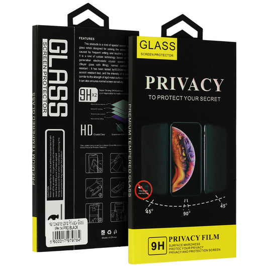 OEM Privacy Screen Protector Film for Apple iPhone 18 Pro, Tempered Glass, Full Glue