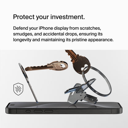 Προστατευτική μεμβράνη οθόνης Belkin ScreenForce UltraGlass 2 για Apple iPhone 15 Pro Max, Ασφαλισμένο γυαλί, Full Glue OVA134zz