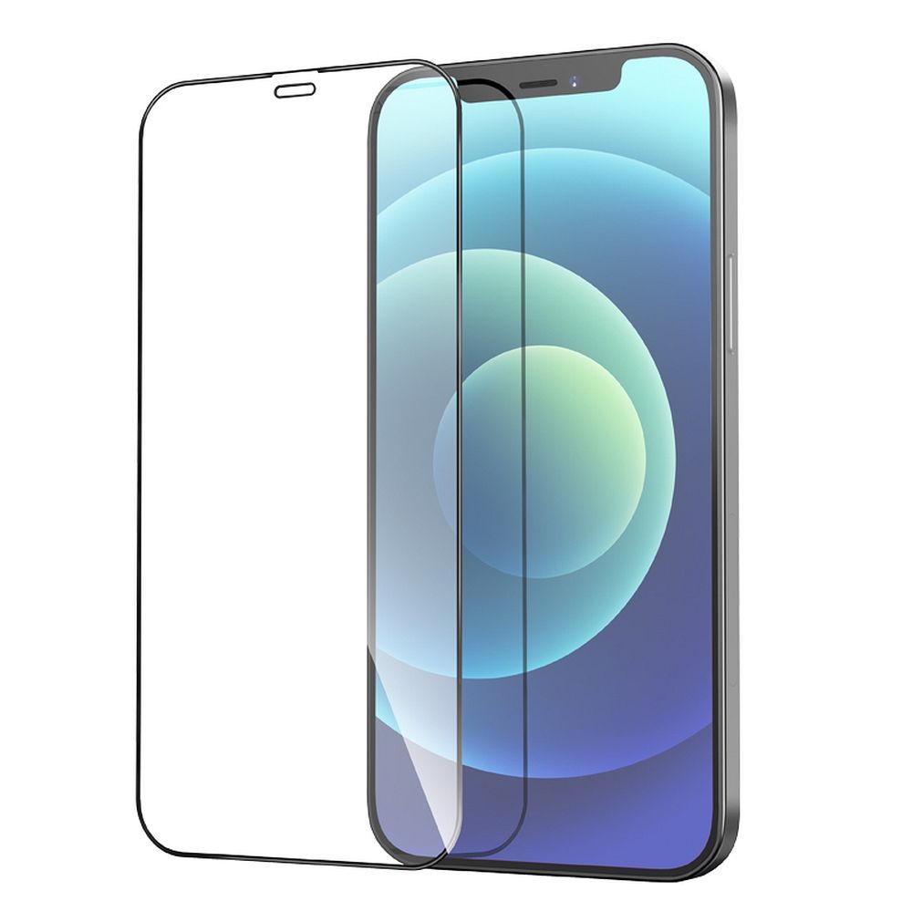 Προστατευτική Μεμβράνη Οθόνης HOCO για Apple iPhone 12 Pro Max, Ενισχυμένο Γυαλί, Πλήρης Κόλληση, Σετ 25 τεμαχίων, Μαύρη