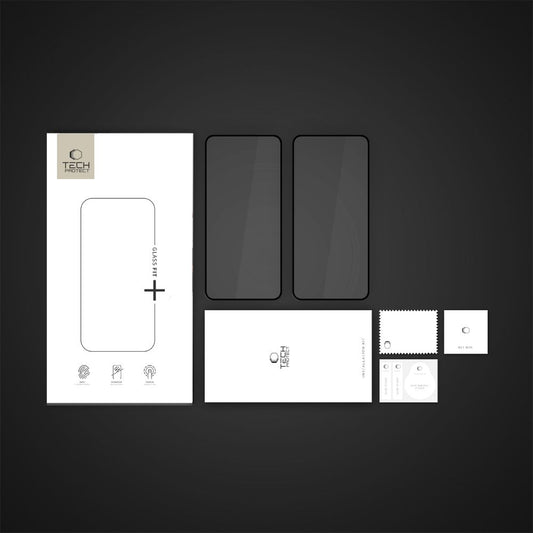 Προστατευτική Μεμβράνη Οθόνης Tech-Protect FIT+ για Xiaomi Poco X7 Pro, Ενισχυμένο Γυαλί, Πλήρης Κόλληση, Σετ 2 τεμαχίων, 2.5D