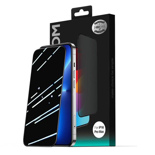 Προστατευτική Μεμβράνη Οθόνης Privacy Joyroom JR-MLG0283 για Apple iPhone 16 Pro Max, Ενισχυμένο Γυαλί, Πλήρης Κόλληση, 2.5D