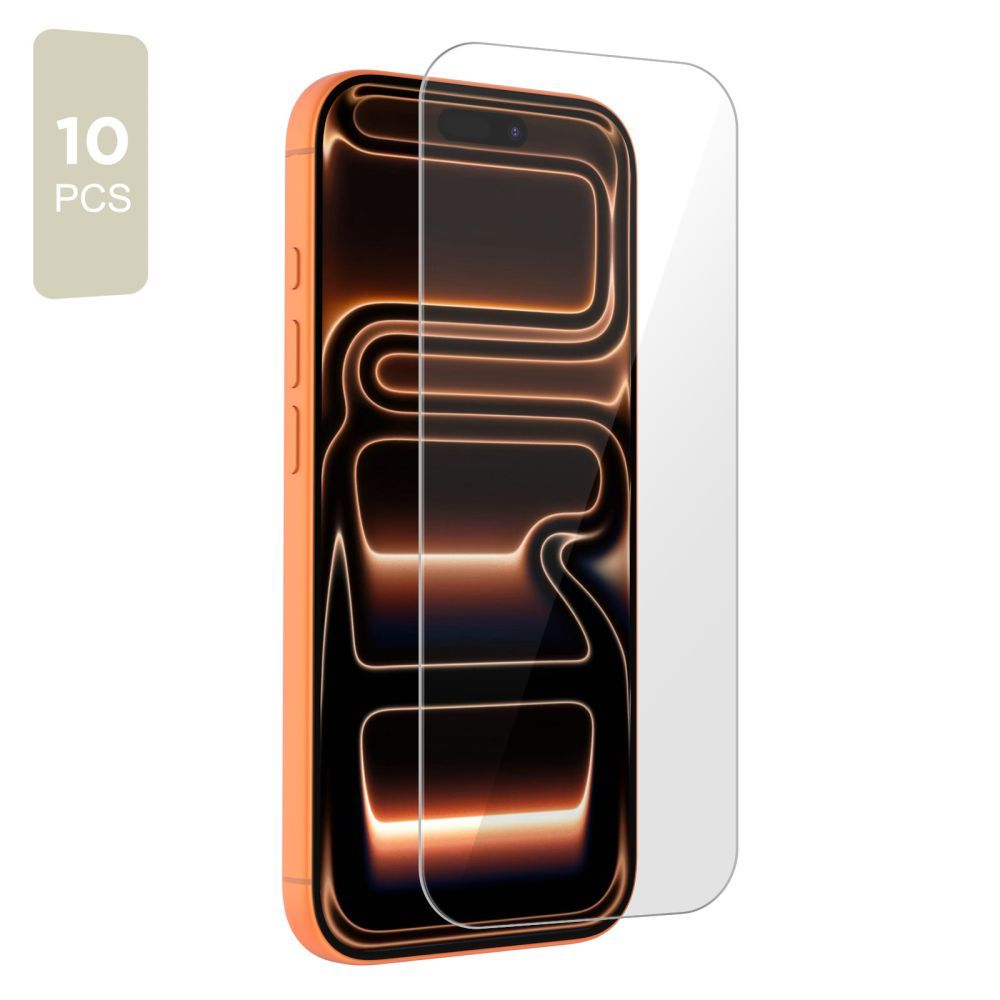 Προστατευτική Μεμβράνη Οθόνης Tech-Protect για Apple iPhone 17 Pro Max / 16 Pro Max, Ενισχυμένο Γυαλί, Πλήρης Κόλληση, Σετ 10 τεμαχίων