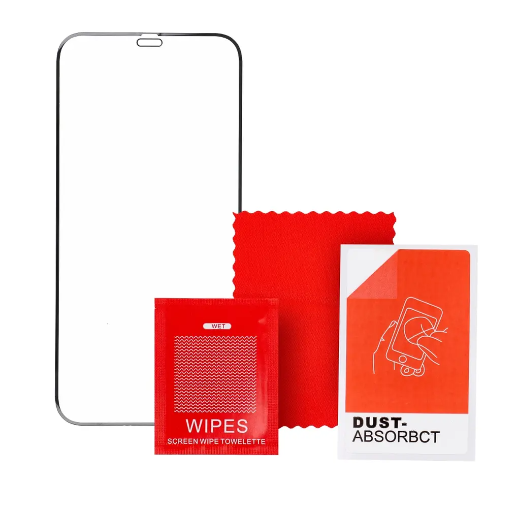 Veason PRO Screen Protector for Apple iPhone 17 / 16 Pro, Tempered Glass, Full Glue, 6D, Black