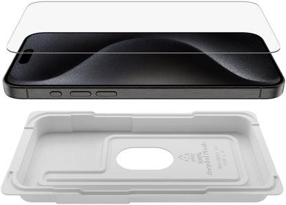 Προστατευτική μεμβράνη οθόνης Belkin ScreenForce UltraGlass 2 για Apple iPhone 15 Pro Max, Ασφαλισμένο γυαλί, Full Glue OVA134zz