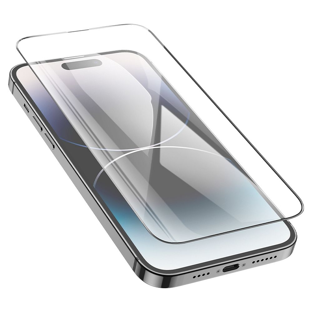 Προστατευτική Μεμβράνη Οθόνης HOCO για Apple iPhone 14 Pro Max, Ενισχυμένο Γυαλί, Πλήρης Κόλληση, Σετ 25 τεμαχίων, Μαύρη