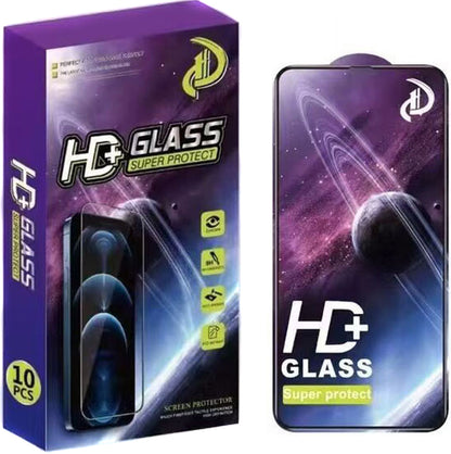 Προστατευτική μεμβράνη οθόνης OEM για Samsung Galaxy S25 Ultra S938, Τζάμι ασφαλείας, Πλήρης κόλλα, Σετ 10 τεμαχίων, 9D, Μαύρο