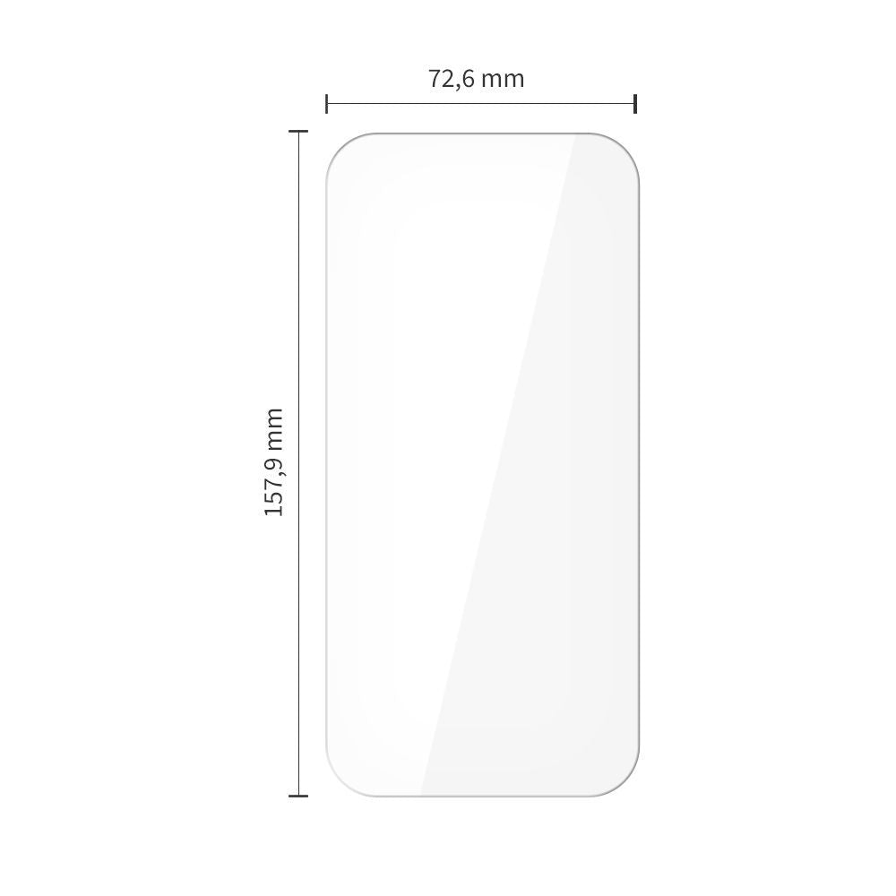 Προστατευτική Μεμβράνη Οθόνης Tech-Protect για Apple iPhone 17 Pro Max / 16 Pro Max, Ενισχυμένο Γυαλί, Πλήρης Κόλληση, Σετ 10 τεμαχίων