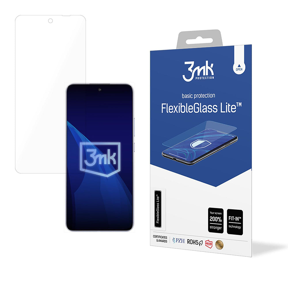 Προστατευτική μεμβράνη οθόνης 3MK FlexibleGlass Lite για Oppo A5 Pro 4G / A5 Pro, Ευέλικτο γυαλί, Πλήρης κόλλα