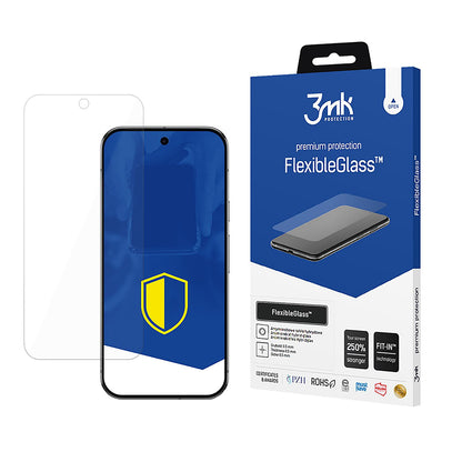 Προστατευτική μεμβράνη οθόνης 3MK FlexibleGlass για Google Pixel 9 Pro XL, Ευέλικτο γυαλί, Πλήρης κόλλα