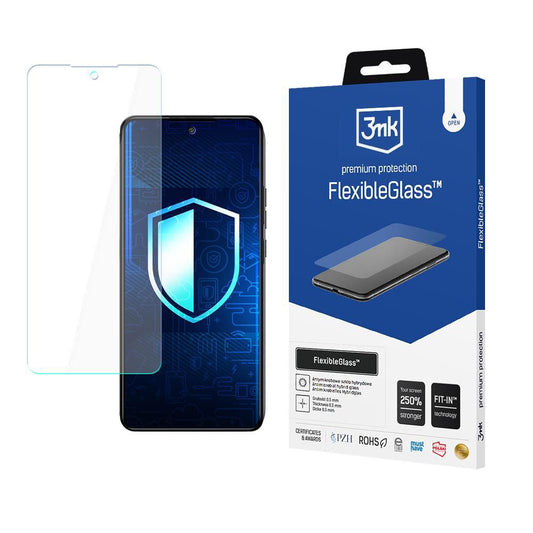 Προστατευτική μεμβράνη οθόνης 3MK FlexibleGlass για Samsung Galaxy A25 A256, Ευέλικτο Γυαλί, Πλήρης Κόλλα