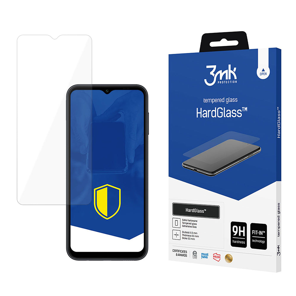 3MK HardGlass Screen Protector for Samsung Galaxy A14 A145 / A14 5G A146, Tempered Glass, Full Glue