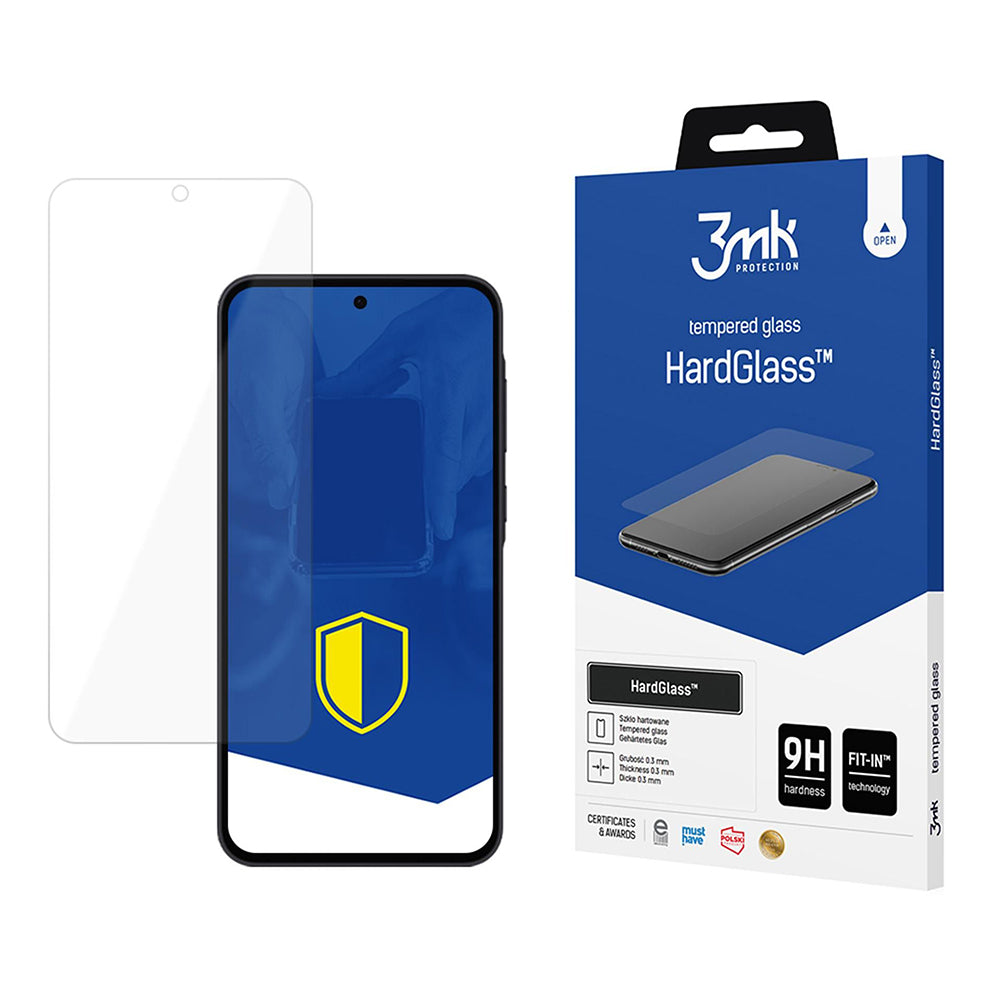 Προστατευτική μεμβράνη οθόνης 3MK HardGlass για Samsung Galaxy A56 A566 / A36 A366, Ασφαλισμένο γυαλί, Πλήρης κόλλα