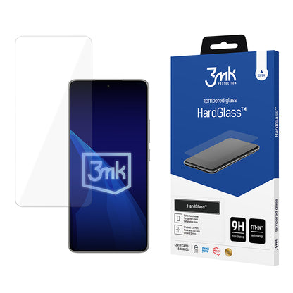 Προστατευτική μεμβράνη οθόνης 3MK HardGlass για Xiaomi 14T Pro / 14T, Ασφαλισμένο γυαλί, Πλήρης κόλλα