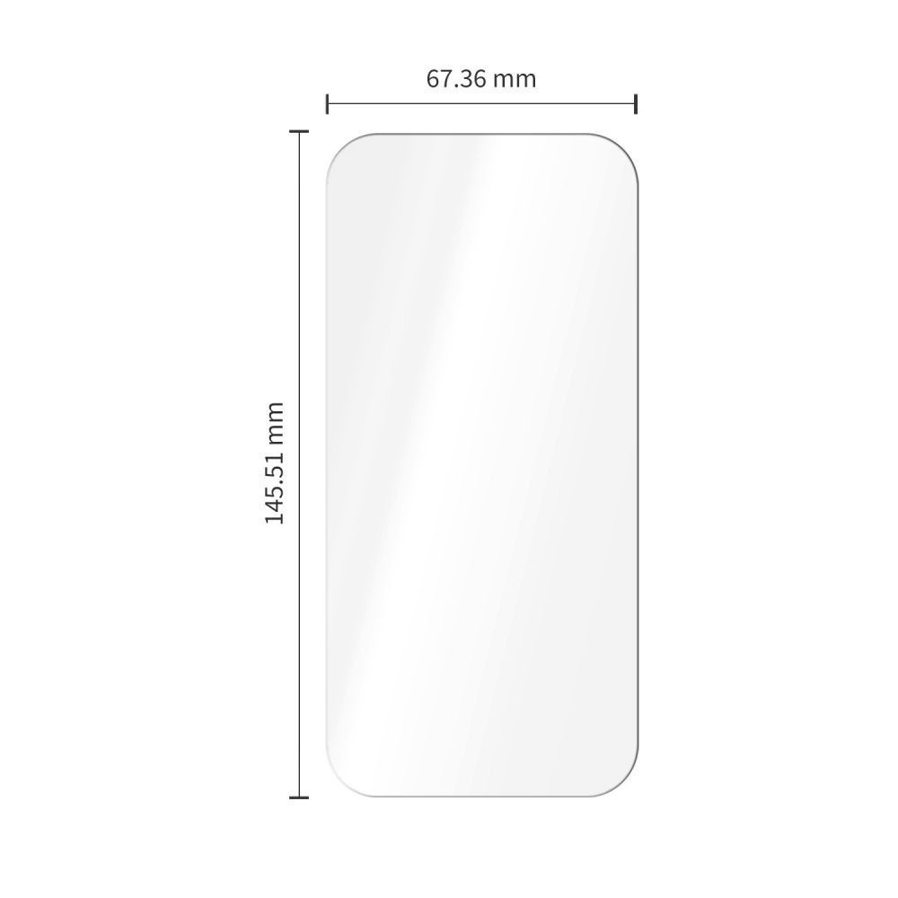 Προστατευτική μεμβράνη οθόνης Tech-Protect OneTouch για Apple iPhone 18 Pro / 17 Pro, Ασφαλισμένο γυαλί, Πλήρης κόλλα, Σετ 2 τεμαχίων, Διαφανές