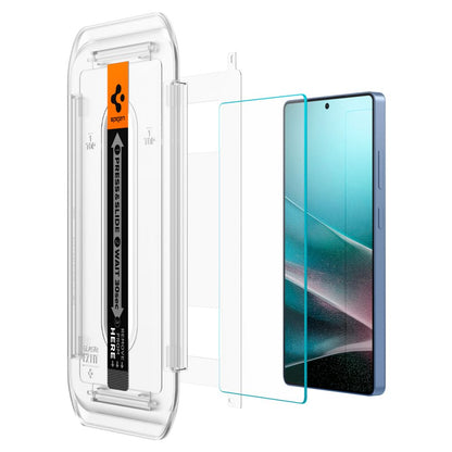Προστατευτική Μεμβράνη Οθόνης Spigen GlastR EZ FIT HD για Samsung Galaxy S25 Ultra S938, Ενισχυμένο Γυαλί, Πλήρης Κόλληση, Σετ 2 τεμαχίων AGL09082