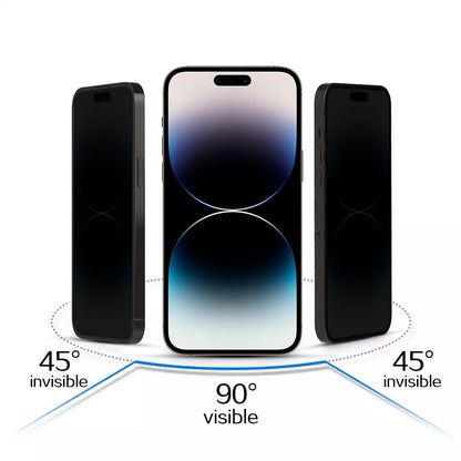 Προστατευτικό φιλμ οθόνης Privacy Tel Protect 10X Plus Titanium για Apple iPhone 17 Pro, Σκληρυμένο Γυαλί, Full Glue