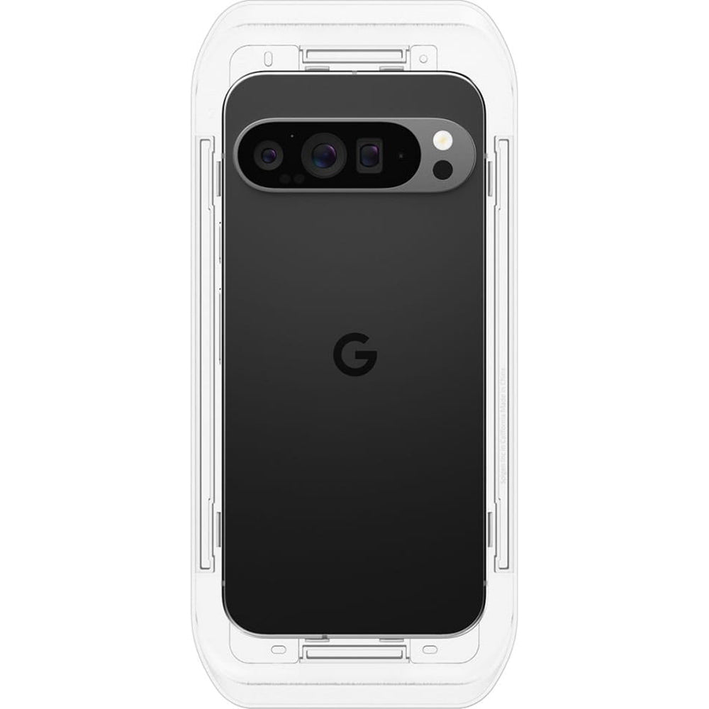 Προστατευτική Μεμβράνη Οθόνης Spigen GlastR EZ FIT για Google Pixel 9 Pro XL, Ενισχυμένο Γυαλί, Πλήρης Κόλληση, Σετ 2 τεμαχίων
