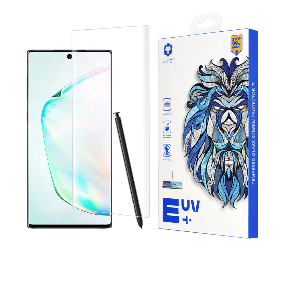 Προστατευτική μεμβράνη οθόνης Lito για Samsung Galaxy Note 10+ 5G N976 / Note 10+ N975, Ασφαλισμένο γυαλί, UV κόλλα, 3D